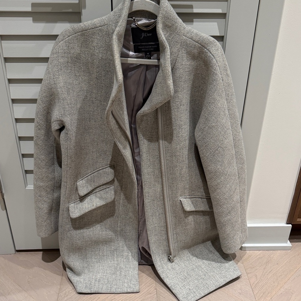 J. Crew Light Gray Wool Jacket size 8